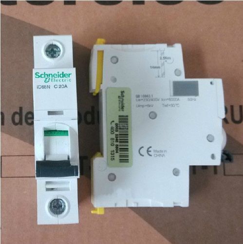 New Schneider small IC65N 1P C20A air circuit breaker switch