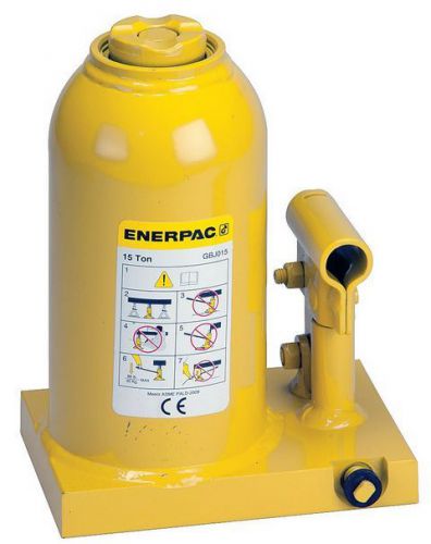 Enerpac gbj015 gbj series industrial bottle jack, 15 ton capacity, 8.98 to 17.83 for sale