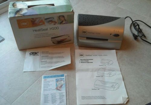 GBC H100 HeatSeal Hot or Cold Laminator 4&#034; Pouch Photo ID Quality
