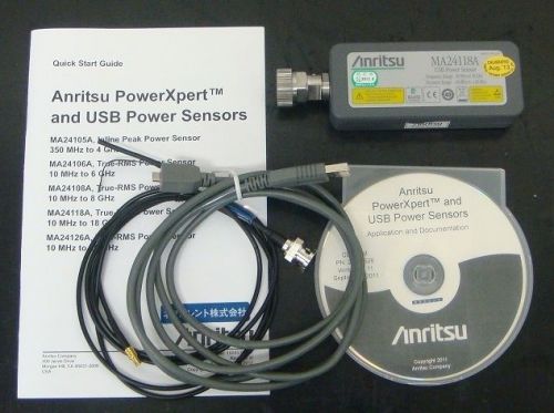 Anritsu MA24118A 10MHz-18GHz 100mW USB Power Sensor