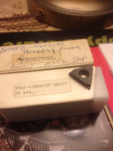 Ricter Precision Buttress Threading Carbide Insert Tplc-43Nbr12P Hr277 Machinist