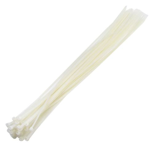 30 Pcs Off White Plastic 790 x 8mm Wire Zip Cable Ties