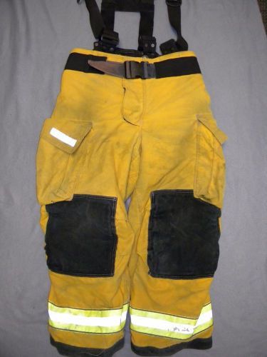 GLOBE TURNOUTS BUNKERS G-XTREME  - PANTS 38/28 - W/SUSPENDERS - YELLOW