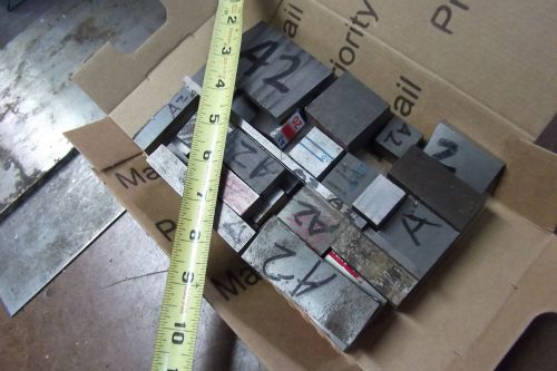 A SMALL FLAT RATE BOX  LOT OF A2- TOOL STEEL  STOCK Made In USA