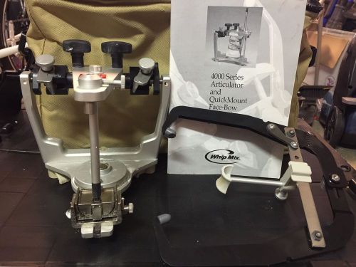 Whip Mix 4000 series dental ARTICULATOR and FACEBOW with ALL accessories