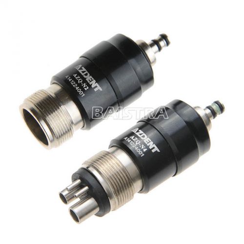 2 x dental quick coupler/connector/coupling for nsk high speed handpiece 2&amp;4hole for sale