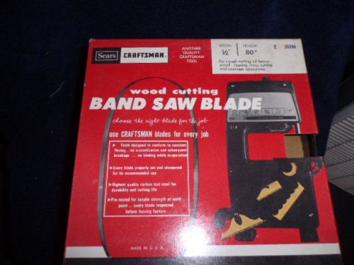 LOT OF 7 SEARS CRAFTSMAN BAND SAW BLADES BANDSAW 80 inch9-26598 1/2&#039;&#039;
