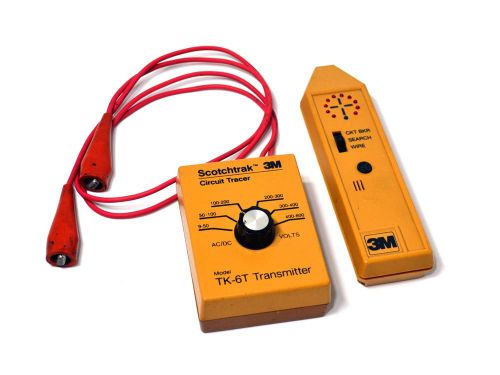 Scotchtrak 3m circuit tracer kit tk-6t transmitter + tk-16 detector 9-600v ac/dc for sale