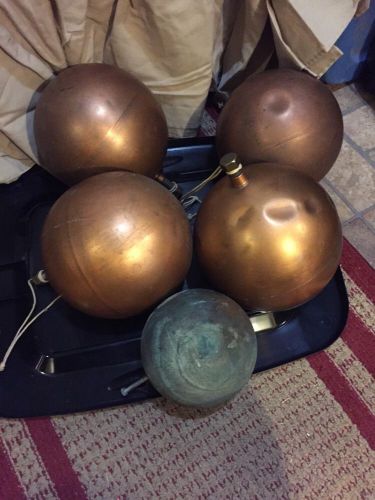 Old copper float ball 8&#034; diameter for sale