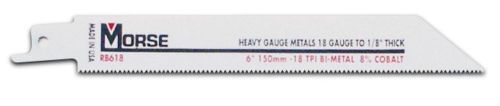 M.k. morse rb618t50 6-by-3/4-by-0.035-inch 18 tpi bi-metal reciprocating saw ... for sale