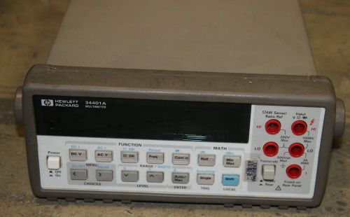 (1) Used Hewlett Packard Model 34401A Multimeter