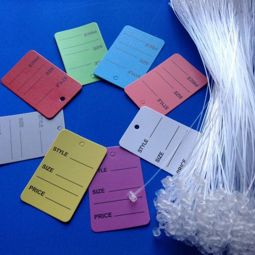 8 color 100 price coupon tag clothing price tagging gun hang label +100 fastener for sale