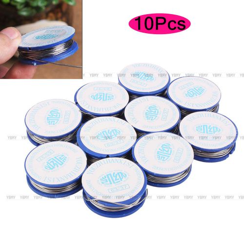 10Pcs Sturdy Firm 0.8 mm Tin Lead Rosin Core Solder Welding Iron Wire Reel 63 37