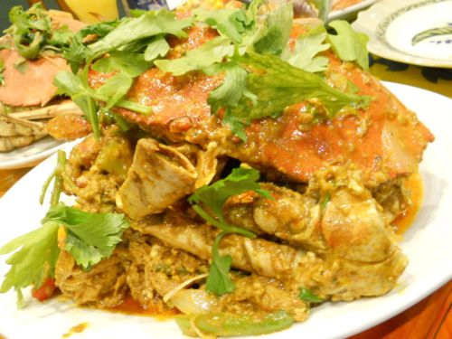 Thailand Recipe Food STIR-FRIED CRAB MEAT WITH CURRY POWDER