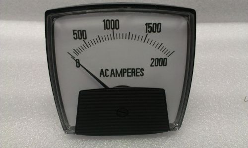 013-75AA-LSTM-C6-B3 Crompton AMPERES PANEL METER 0 to 2000 A/AC (Input 0 to 5A)