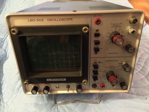 Leader lbo-502 oscilloscope 15mhz single channel for sale