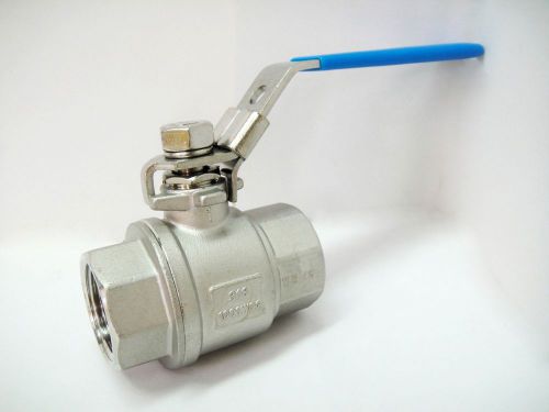 1&#034; npt 2-pc full port ball valve 316 stainless steel 1000wog for sale