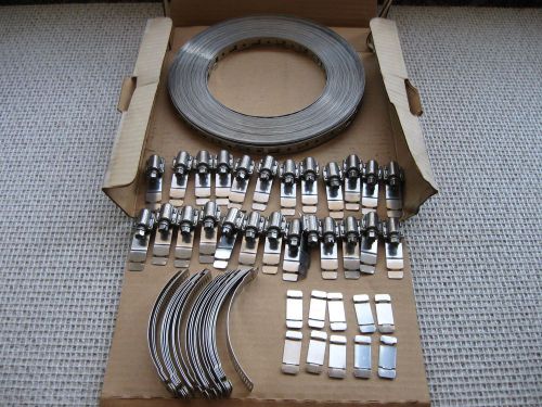 Lawson mak-a-clamp 100&#039; stainless steel band clamps kit-nos-vtg for sale