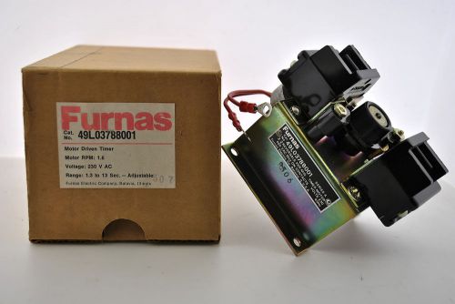 Furnas 49L03788001 Motor Driven Timer, 230 V, Motor:RPM 1.6,Range:1.3 to 13 Sec.