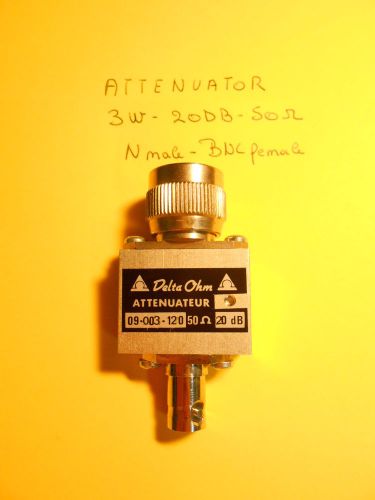 Attenuator Delta Ohm  09-003-120 3W 20db 50 Ohm