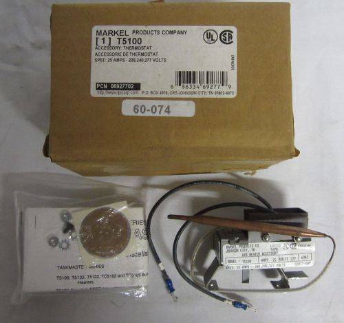 New! markel t5100 thermostat 25 amp 208, 240, 277 volts for sale