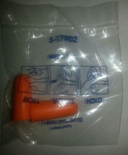 20 pair - disposable memory foam ear plugs protection nrr 32 decibels - orange for sale