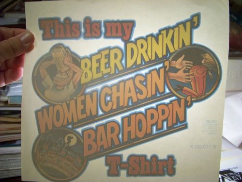 &#034;This is MY Beer Drinkin&#034; Transfer (Iron-on heat transfer only)