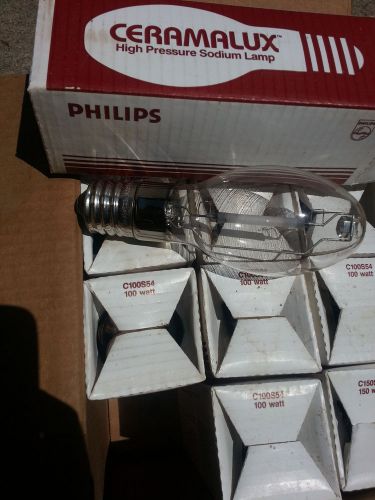 BOX of 12 Philips Ceramalux High Pressure Sodium Lamp 100W Bulb C100S54
