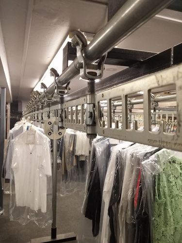 Garment Storage Conveyors for Dry cleaners by IOWA Techniques, Inc