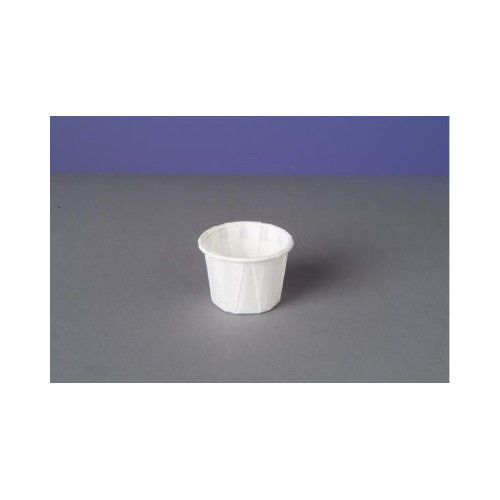 Genpak 0.75 oz paper portion cups in white for sale