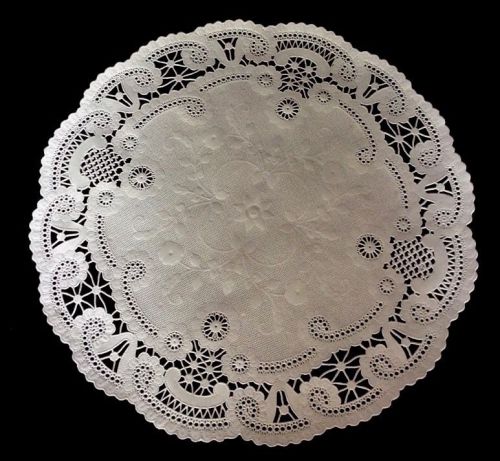 12&#034; Hoffmaster French Lace Paper Doilies 500 Count Box Bakery Wedding Craft NIB