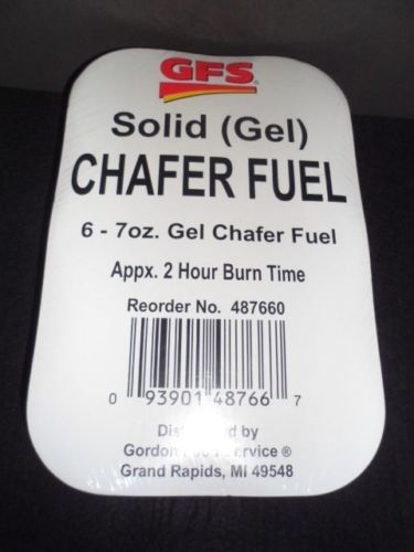 GFS Solid Extreme Heat Gel Chafer Fuel 6 Pack 7 oz Each