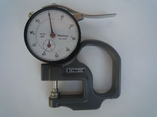MITUTOYO 7300 DIAL THICKNESS GAGE .001&#034; - .400&#034; WITH CASE