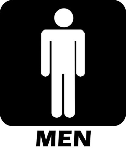 Restroom Men Women Door Sign Stickers Decals Bathroom Toliet Wash Room Facility