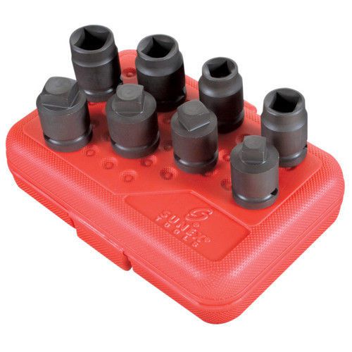 Sunex tools 8pc 1/2&#034; drive pipe plug impact socket set 2841 new for sale
