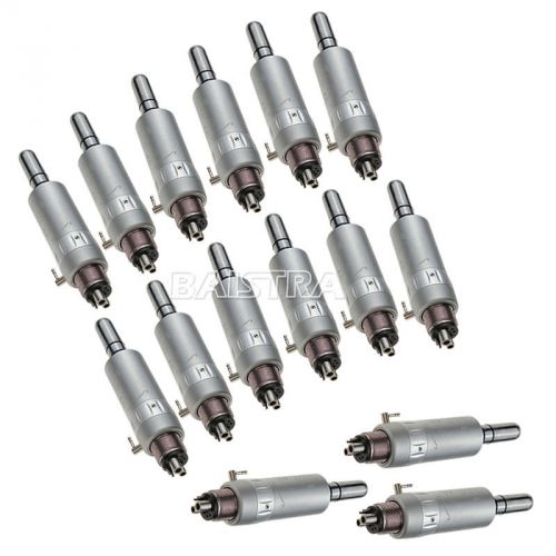 15* NSK Dental Dentist Low Speed Air Motor Handpiece 4 Holes E-type Contra Angle
