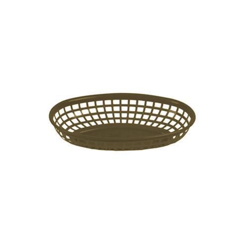 New Brown Polycarbonate Basket, Fast Food 9.38&#034;W Thunder Group