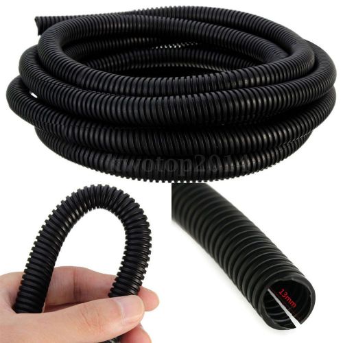 50&#039; feet 1/2&#034; split loom wire flexible tubing conduit hose car audio 15m 13mm for sale
