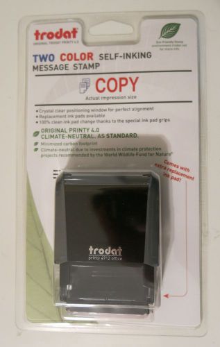 Trodat 4912 Self-inking Stock Stamp 2 Color - Copy - Red Blue Ink FREE SHIPPING