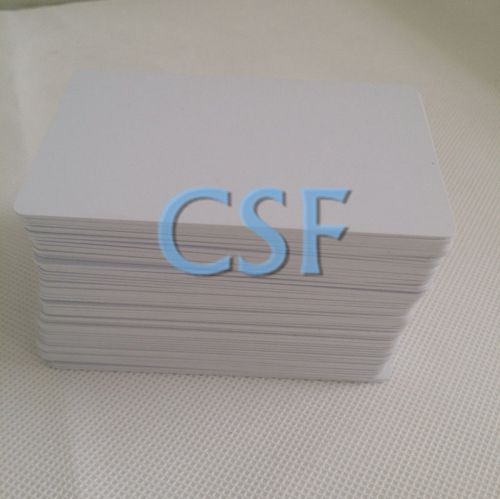 50x CSF Inkjet printer blank White 30mil 0.76mm PVC ID Card CR80 for Epson,Canon
