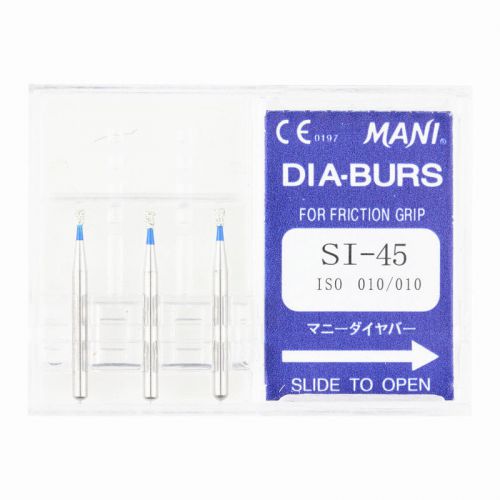 MANI DIA-BURS SI-45 Single Inverted Cone Standard Grit Dental Diamond Bur 30 pcs
