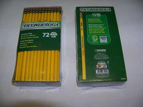 144 Dixon Ticonderoga Pencils, HB #2-NIB             *FREE PRIORITY SHIPPING*