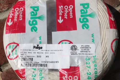 Paige 22/4C SOL CM White Wire--500 ft. USED