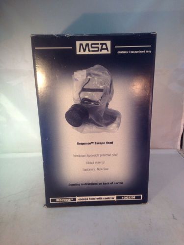 New sealed msa response escape hood with canister prepper for sale