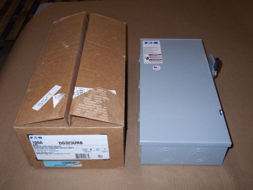 New eaton dg323urb 100 amp 240v non fusible 3r safety switch disconnect shelf for sale