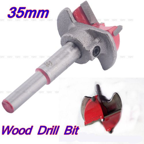 35MM Forstner Woodworking Boring Wood Hole Saw Cutter Drill Bit With Depth Guide