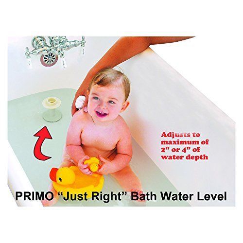 Primo Just Right Bath Water Level  White