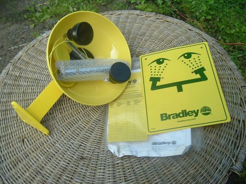 bradley eye wash station s19-220fw nos