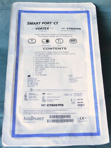 AngioDynamics CT80STPD Smart Port CT Single Titatinium Port System Vortex Port