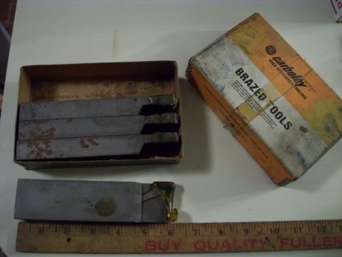 Carbaloy 820 COR 666 Brazed Tools Carbide Cutting Tools NOS 6&#034; Long 3/4&#034; X 1 1/2